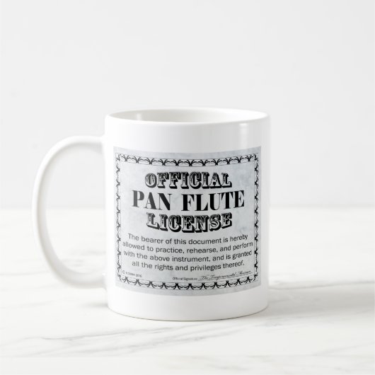 Pan Flute License Kaffeetasse (Links)