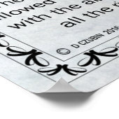 Pan Flute License Poster (Ecke)