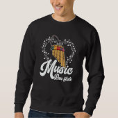 Pan Flute Musical Instrument  11 Sweatshirt (Vorderseite)