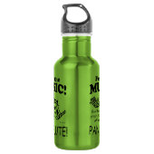 Pan Flute spüren die Musik Edelstahlflasche (Rückseite)