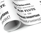 Pan Flute wichtigstes Instrument Geschenkpapier (Rolleneckpunkt)