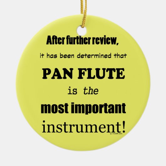 Pan Flute wichtigstes Instrument Keramik Ornament (Vorne)