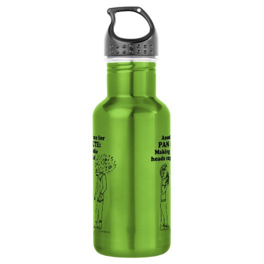 Pan Flute Zombie Explode Edelstahlflasche (Rückseite)