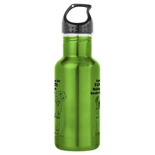 Pan Flute Zombie Explode Edelstahlflasche (Vorderseite)