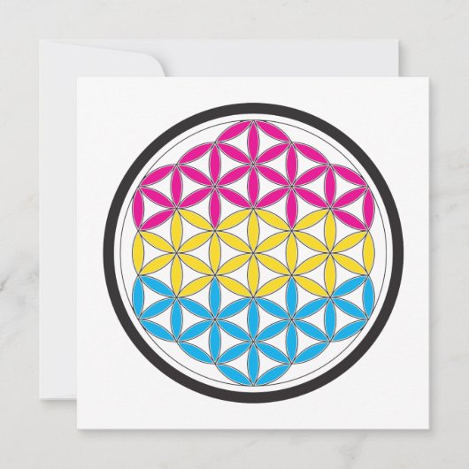 Pan-heilige Geometrie Einladung (Vorderseite)