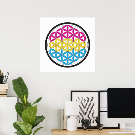 Pan-heilige Geometrie Poster (Heimbüro)