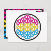 Pan-heilige Geometrie Postkarte (Vorne/Hinten)