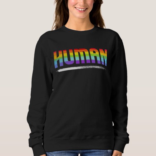 Pan Love Trans Coming Out Homo LGBTQ Supporter Que Sweatshirt (Vorderseite)