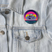 Pan: Mein Typ ist Ja Stolz Pixel Button (Beispiel)
