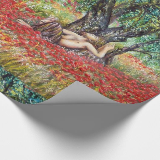 PAN-, OLIVENBAUM- UND POPPY-FELDER GESCHENKPAPIER (Ecke)