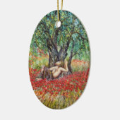 PAN-, OLIVENBAUM- UND POPPY-FELDER KERAMIKORNAMENT (Links)