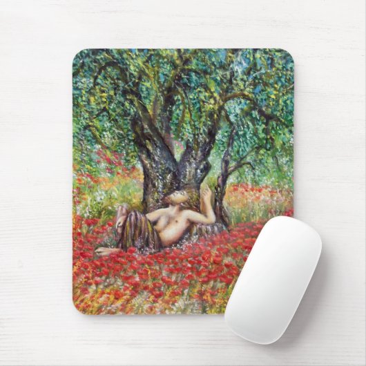 PAN-, OLIVENBAUM- UND POPPY-FELDER MOUSEPAD (Mit Mouse)