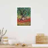 PAN-, OLIVENBAUM- UND POPPY-FELDER POSTER (Küche)