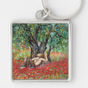 PAN-, OLIVENBAUM- UND POPPY-FELDER SCHLÜSSELANHÄNGER