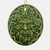 Pan Pagan God Celtic Green Man Weihnachten Wiccan Keramik Ornament (Links)