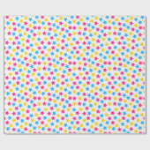 Pan Pansexual Prilag Flag Stars Pink Blue Yellow Geschenkpapier (Flach)