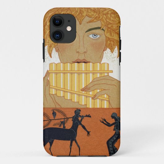 Pan-Pfeifer, Illustration von "Les Mythes" durch Case-Mate iPhone Hülle (Rückseite)