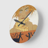 Pan-Pfeifer, Illustration von "Les Mythes" durch Runde Wanduhr (Winkel)