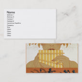 Pan-Pfeifer, Illustration von "Les Mythes" durch Visitenkarte (Vorne/Hinten)