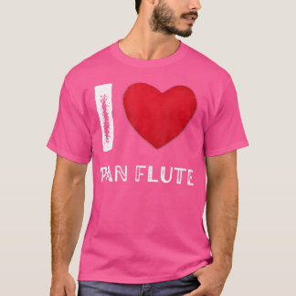 Pan Pipe Instrument Peru Holzpan Flute T-Shirt