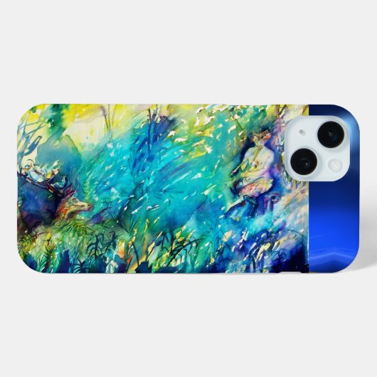 PAN PLAYING FLUTE AND DEINE IN GREEN WOODLAND Case-Mate iPhone HÜLLE (Rückseite (Horizontal))