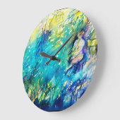 PAN PLAYING FLUTE AND DEINE IN GREEN WOODLAND GROßE WANDUHR (Winkel)