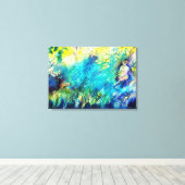 PAN PLAYING FLUTE AND DEINE IN GREEN WOODLAND LEINWANDDRUCK (Insitu (Holzboden))