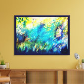 PAN PLAYING FLUTE AND DEINE IN GREEN WOODLAND LEINWANDDRUCK (Insitu (Wohnzimmer))