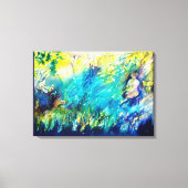 PAN PLAYING FLUTE AND DEINE IN GREEN WOODLAND LEINWANDDRUCK (Vorderseite)