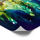 PAN PLAYING FLUTE AND DEINE IN GREEN WOODLAND POSTER (Ecke)