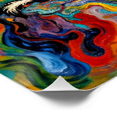 Pan plays his Pipes Poster (Ecke)