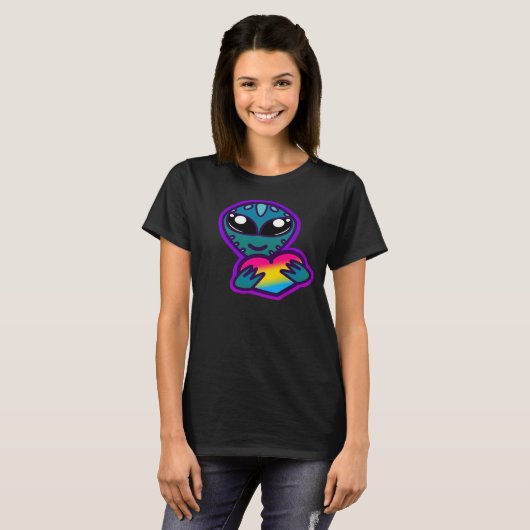 Pan Pride Alien T - Shirt (Vorne ganz)