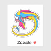 Pan Pride Dragon Aufkleber (Blatt)