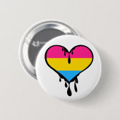 Pan Pride Dripping Heart Button (Vorne & Hinten)