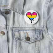 Pan Pride Dripping Heart Button (Beispiel)