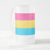 Pan Pride Frosted Becher Mattglas Bierglas (Vorderseite Links)