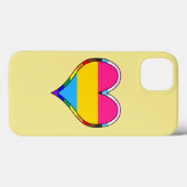 Pan Pride Heart Case-Mate iPhone Case (Rückseite (Horizontal))