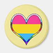 Pan Pride Heart Magnet (Vorne)