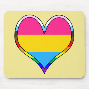 Pan Pride Heart Mousepad