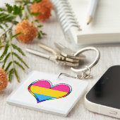 Pan Pride Heart Schlüsselanhänger (Vorderseite rechts)