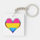 Pan Pride Heart Schlüsselanhänger (Rückseite)