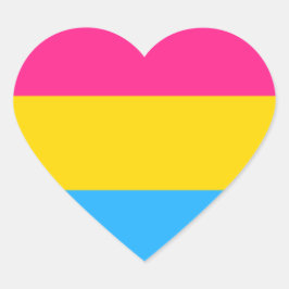 Pan Pride Heart Sticker