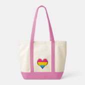 Pan Pride Heart Tote Bag Tragetasche (Rückseite)