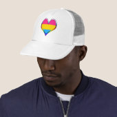 Pan Pride Heart Trucker Hat Truckerkappe (Beispiel)