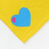 Pan Pride Hearts Fleece Blanket (Ecke)