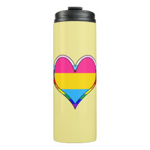 Pan Pride Herz Thermal Tumbler Thermosbecher