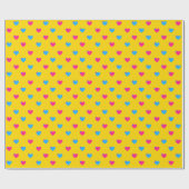 Pan Pride Kleine Herzen Geschenkpapier (Flach)