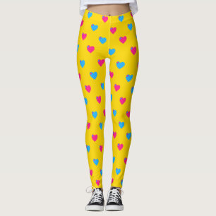 Pan Pride Mittelgroße Herzen Leggings
