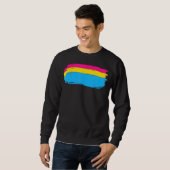 Pan Pride Month Lgbt Pansexuality Flag Que Paneel Sweatshirt (Vorne ganz)