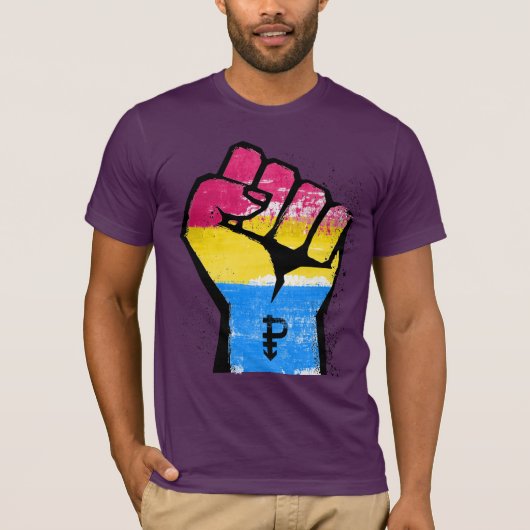 Pan-Pride-Resistenz T-Shirt (Vorderseite)